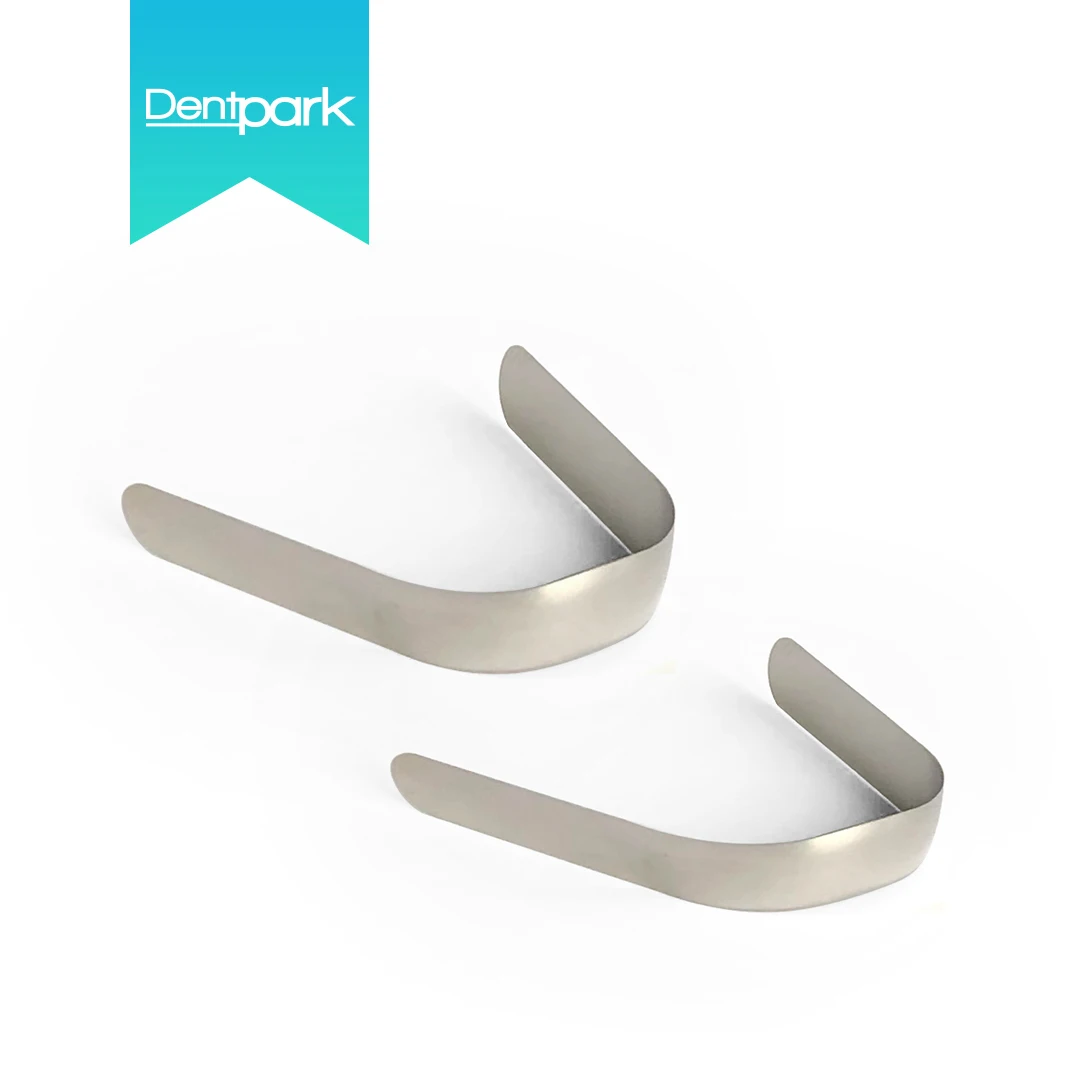 

Dentpark 30 шт. или 60 шт. Двойные контурные матрицы Tofflemire M9 из нержавеющей стали, готовые молярные стоматологические матричные ленты, 4 размера