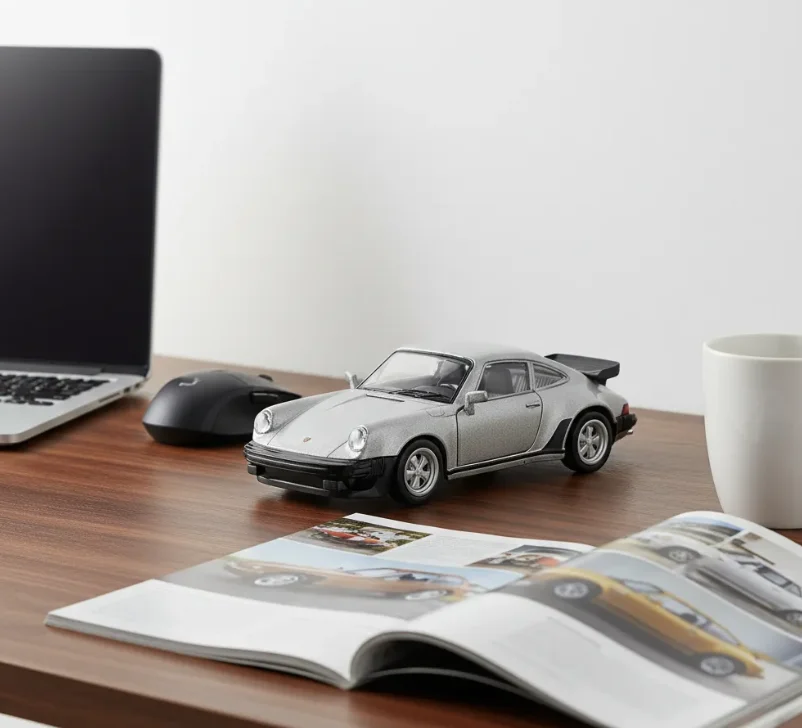 1/36 Porsche 911 1978 Alloy Car Model Toy Simulation Metal Diecast with Pull Back Decoration Mini Car Children Gifts Collection