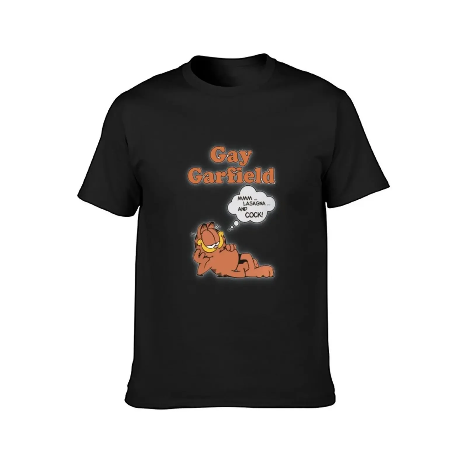 Gay Garfíeld T-Shirt man clothes boys whites quick drying heavy weight t shirts for men