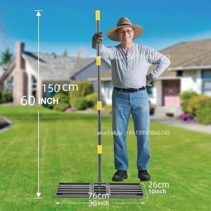 Lawn sand filling leveler, lawn care fertilizer spreader, spreading topsoil, spreading compost Household gardening tools
