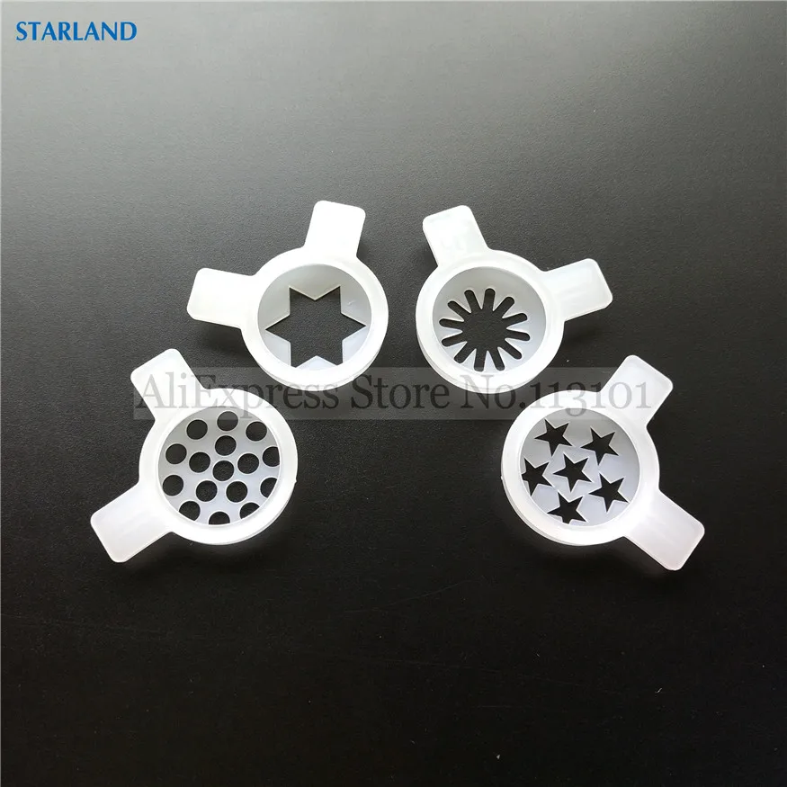 Четыре крышки для моделирования, колпачки для сопла фантастической формы, Новые запасные части, фитинги для машин для мороженого Taylor, аксессуары, 26 мм
