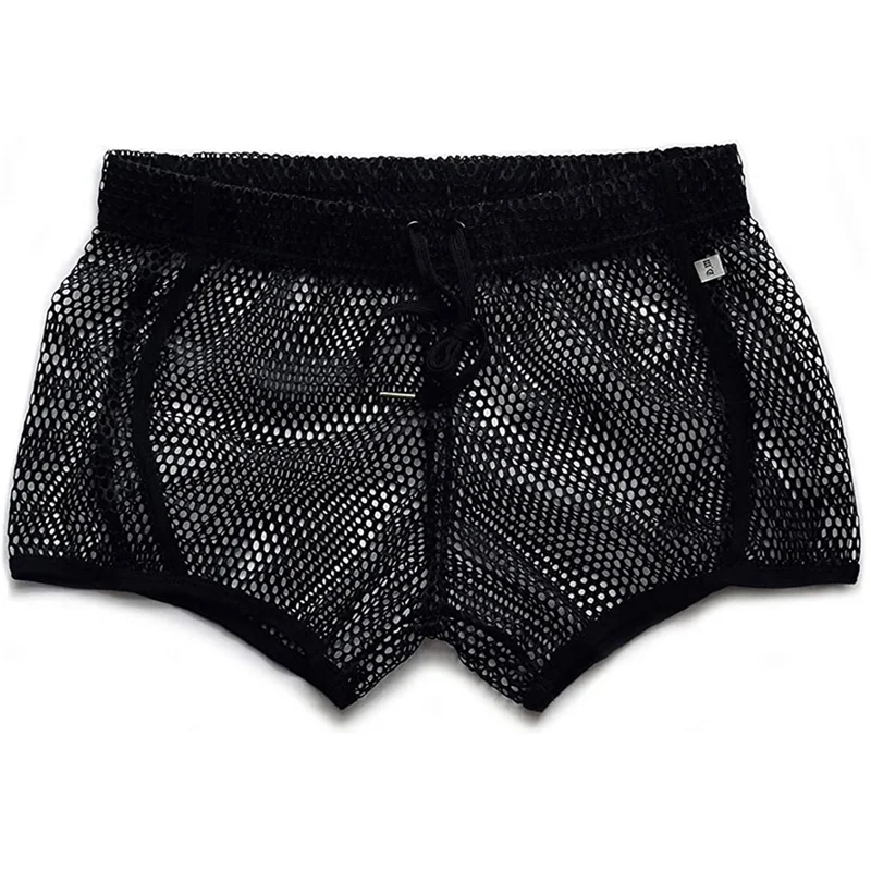 AIMPACT Mens Mesh Shorts Lounge Underwear Boxer Shorts Cover up