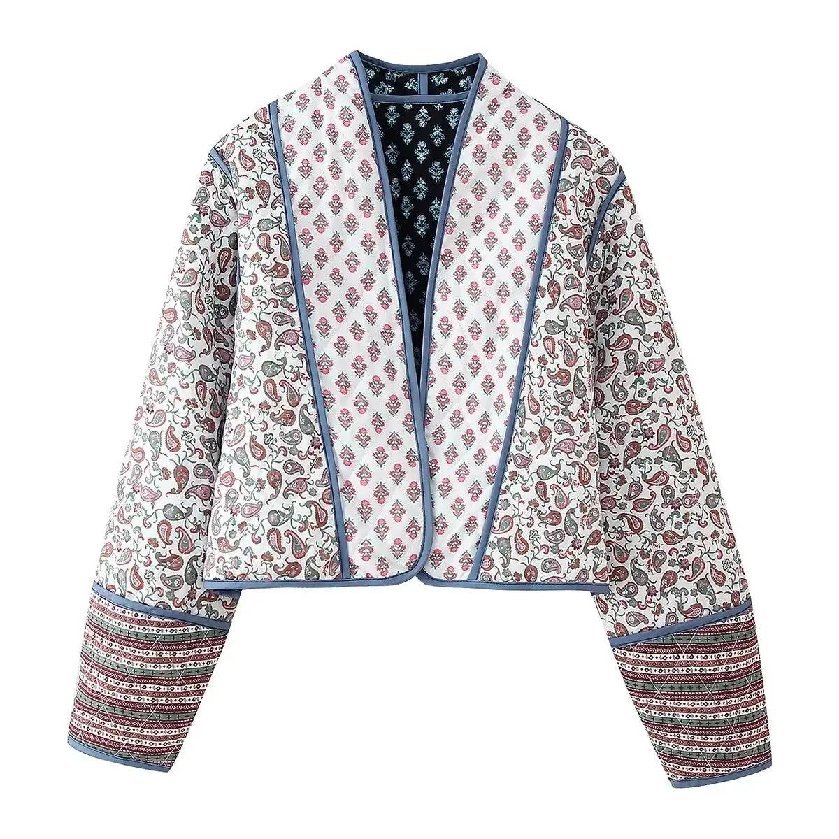 New autumn women's clothing European and American style French design sense fashionable versatile casual double-sided printed co