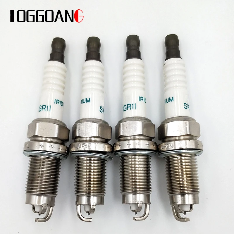 4pcs/lot 90919-01221 Iridium Spark Plug Fit For Toyota Avensis RAV4 Vista Noah 9091901221 SK20BGR11 SK20BGR-11