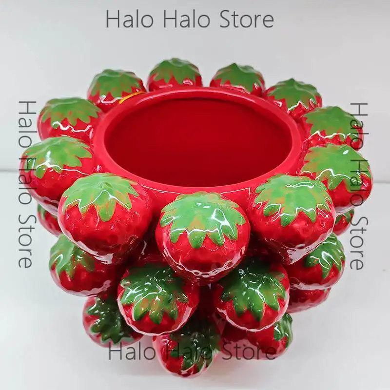 Ceramic Fruit Ornaments, Strawberry Storage, Vase Flower Inserts, Decoration, Home Crafts