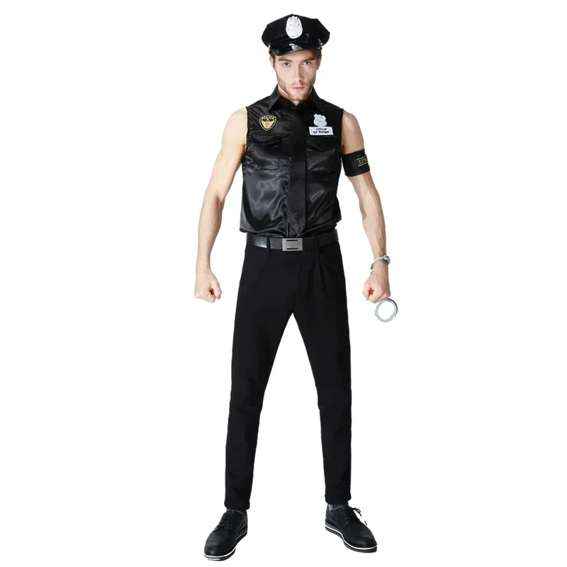 Volwassen heren politie-uniform politieagent politie fancy dress