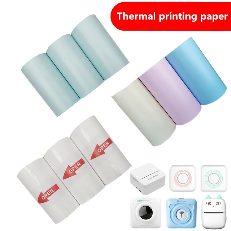 

Mini Thermal Paper 57mm Smart Mini-Printer Special Heat-Sensitive Sticker Paper for Thermal Printing Machine