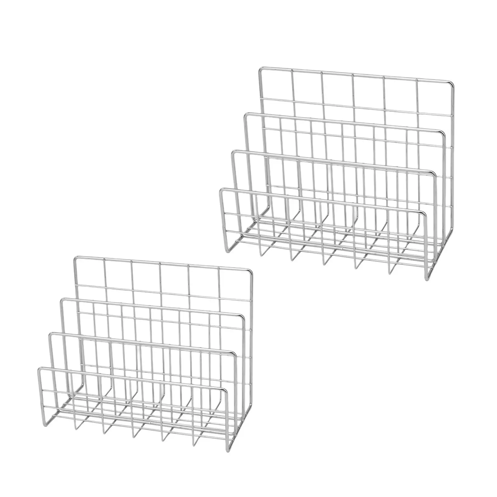 Small Letter Sorter Bookshelf 3 Grid Newspaper Storage Holder Desktop Organizer for Notebook files Brochures Desktop