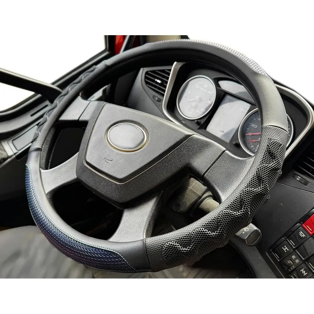 

XL Size 17.5-18 Inch Steering Wheel Cover for Semi Trucks, RVs, Big Rigs, 18 Wheelers, and Classic Cars, Anti-Slip Design (Blue)