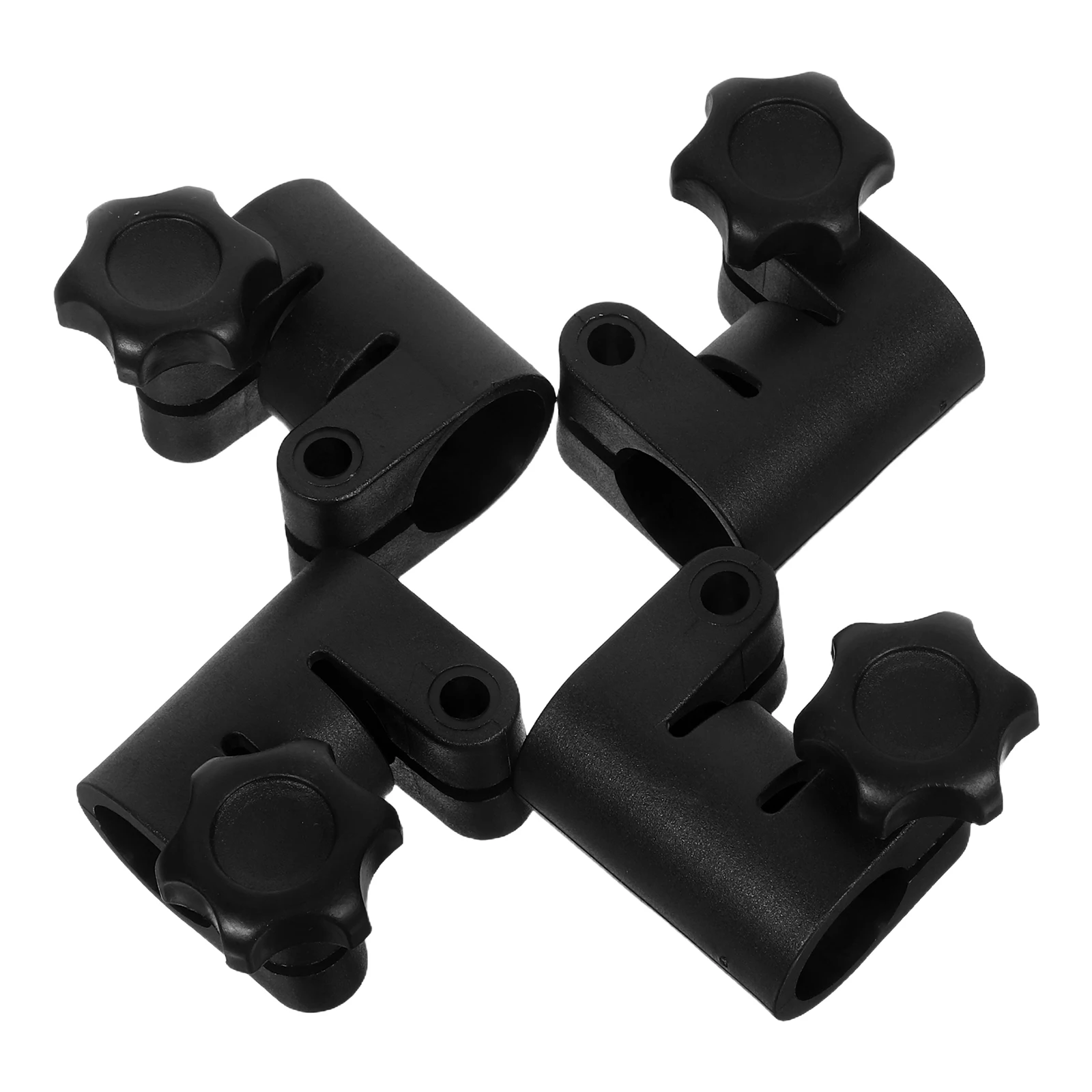 

4pcs Light Stand Mounting Adapter Aluminum Handle Screw Locking 25-22Mm Quick Release Clamp For Lights Reflectors Monitors
