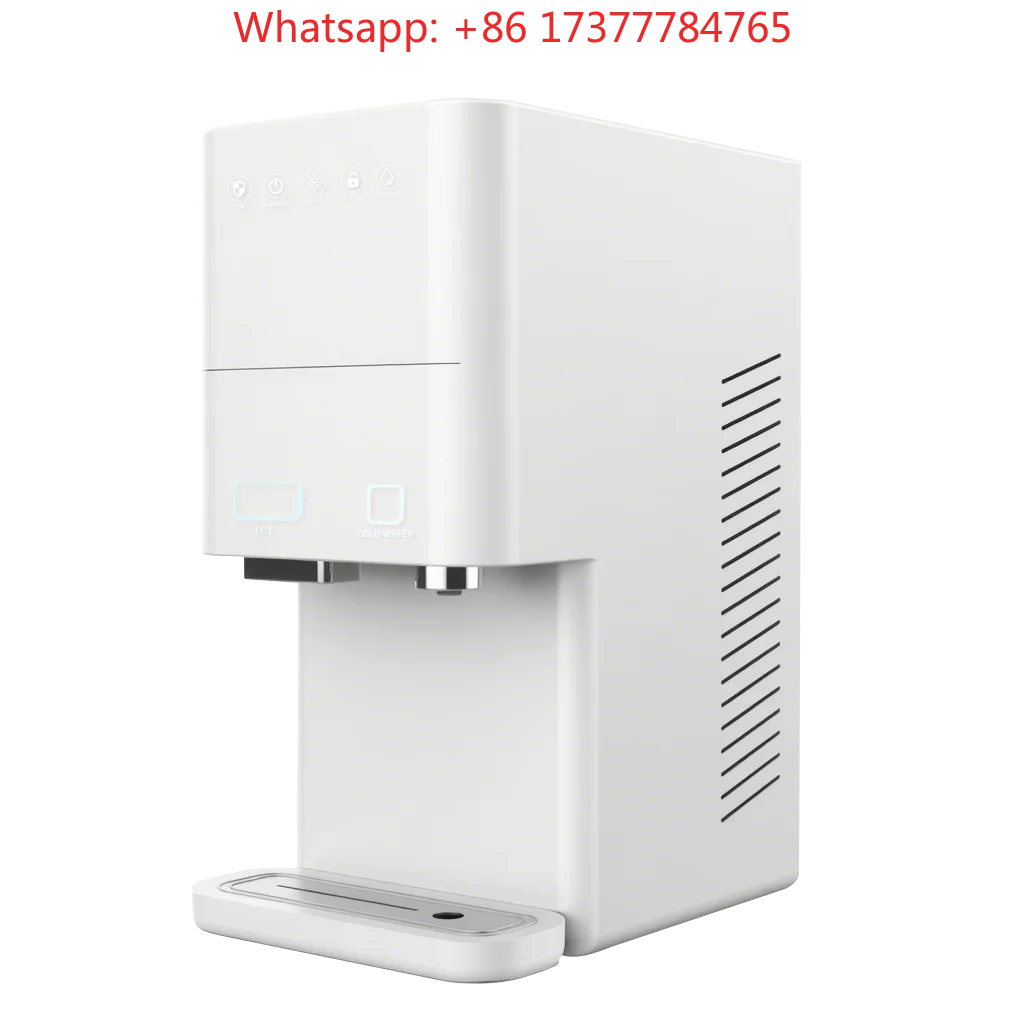 Cold Application Electric Ice Maker Water Dispenser Stainless Steel Countertop Touchscreen Hotel Equipment