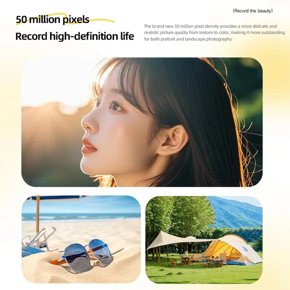 64GB 4K Digital Camera 8x Zoom Retro CCD Portable Card Camera Flash 50 Million HD Pixel Auto Focus Anti-shake Student Cameras