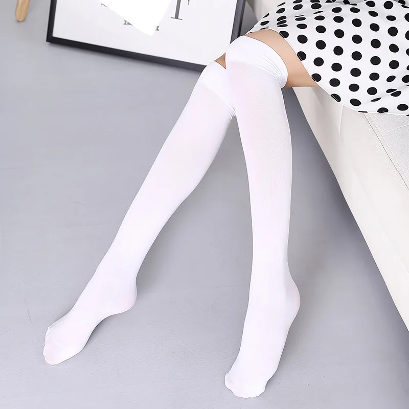 Korea Knee Socks Striped Socks Tube Cotton Socks Over The Knee Stockings Jk Footless Socks Fashion Autumn Leg Warmer Stocks