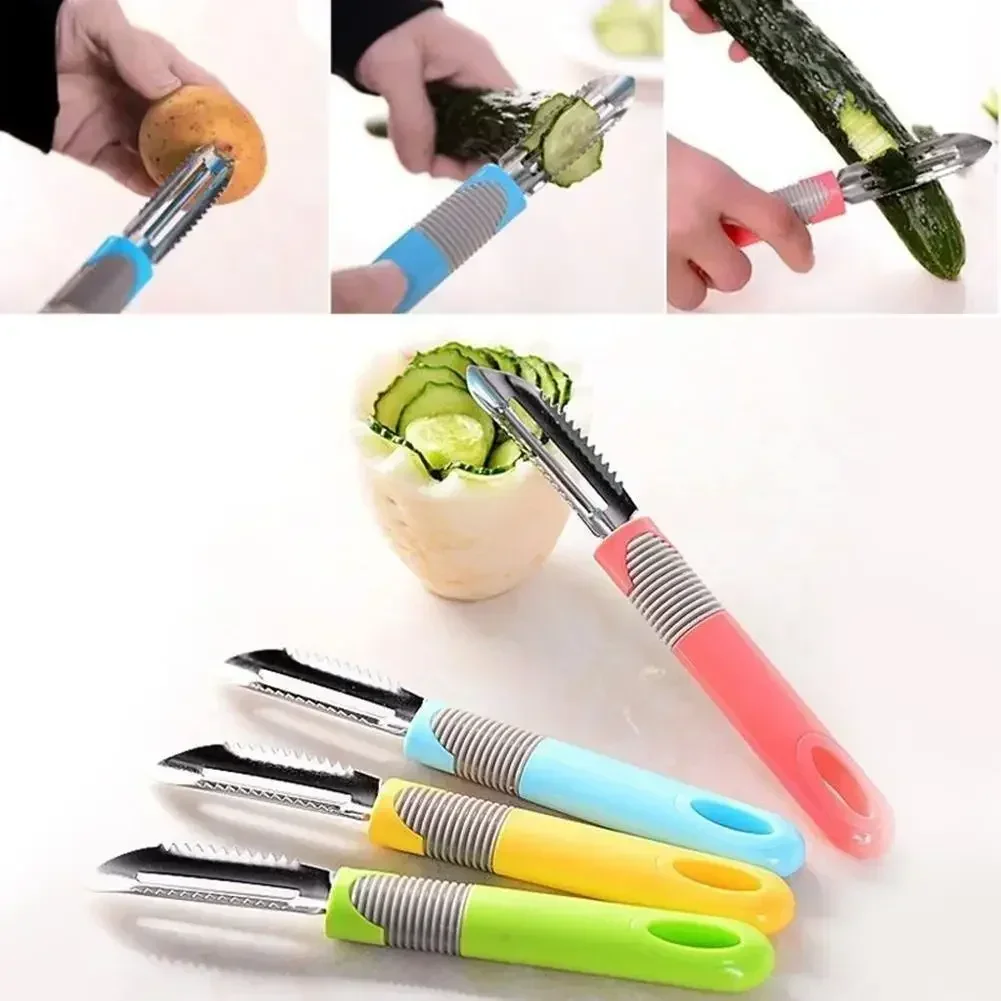 1PCS Vegetable Peelers Stainless Steel Swiveling Twin Blades Potato-eye Remover Fruit Zesters Kitchen Tool