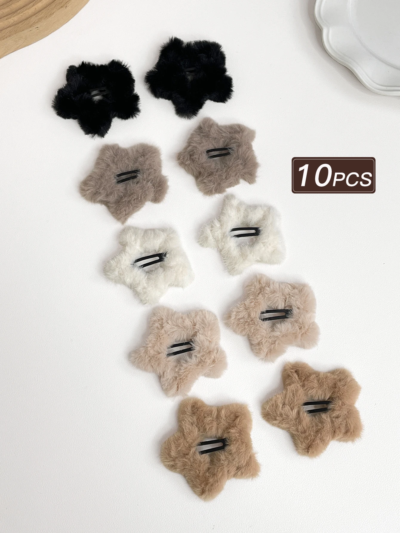 10 قطع من مشابك الشعر العصرية للسيدات على شكل نجمة، إكسسوار لطيف لتحدى العمر للاستخدام اليومي، عنصر هدية مثالي #1