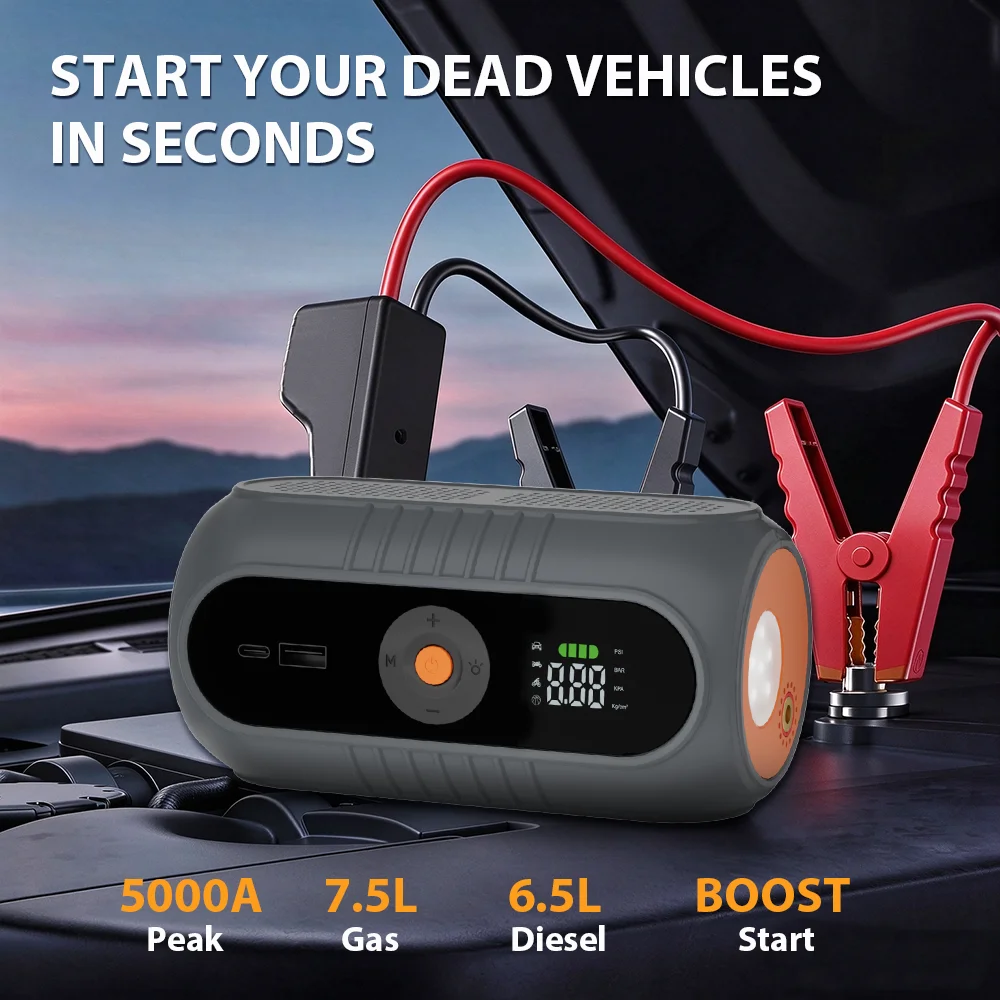 PAIVIROKU อุปกรณ์ช่วยสตาร์ทรถย - Solar Jump Starter Power Bank บทวิจารณ์และราคา