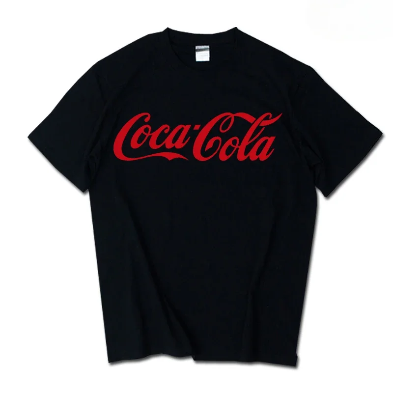 Camisetas de Verano para Adultos, Nuevas, Estilo INS, Marca Pepsi-Cola, Sprite, Coca-Cola, para Hombre y Mujer, 100% Algodón, Holgadas, Suaves, Transpirables, para Parejas