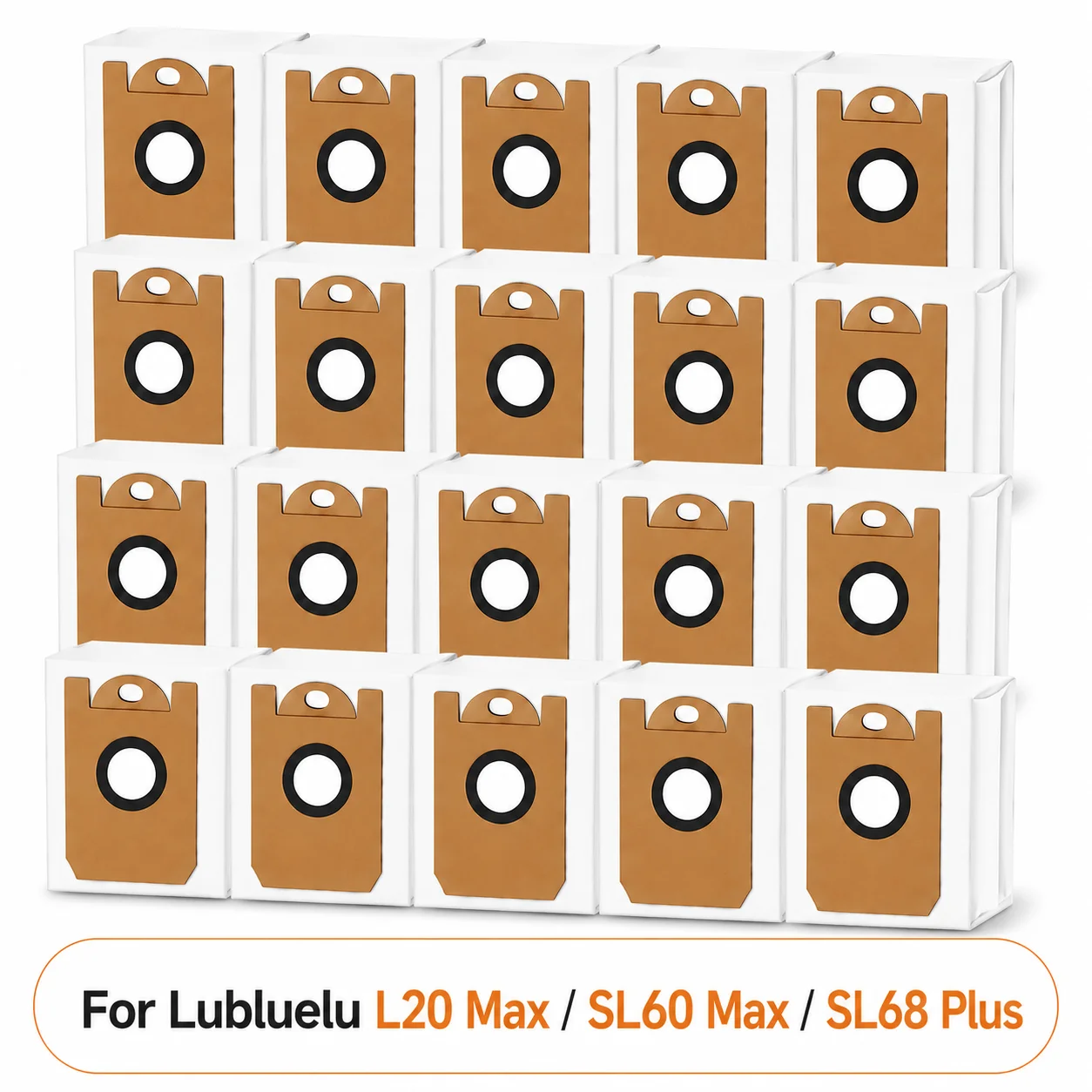 Мешок для пыли станции самоочистки Lubluelu D3 совместимый с Lubluelu L20 Max, Lubluelu SL60 Max, Lubluelu SL68 Plus Запчасти для пылесоса сменные аксессуары
