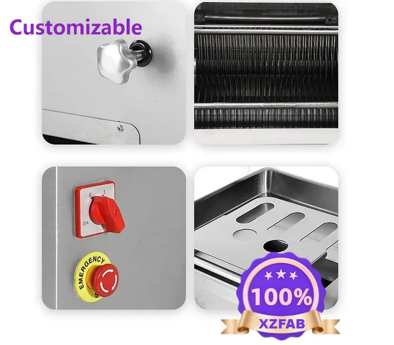 Factory Direct 2026 Industrial Meat Cutter And Dicer Commercial Automatic High Power Stainless Steel Meat Slicing Shredding