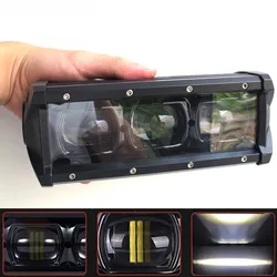 8'' 14'' 20inch 6D lens Slim LED Light Bar 4X4 Off Road Truck Driving work Light Amber DRL fog lamp for Jeep Car SUV ATV 12V 24V