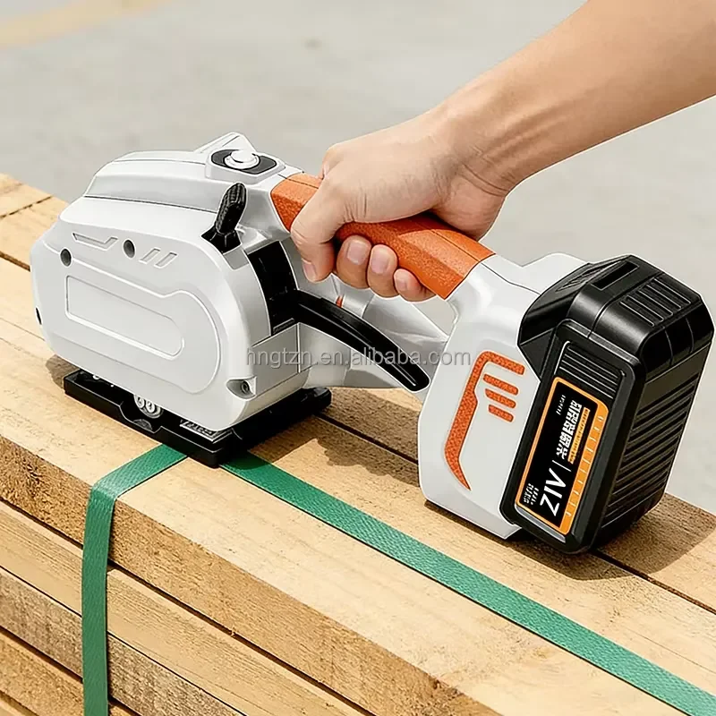 Portable Electric Strapping Tool for Fitness Gear Sports Equipment Carton Sealing Industrial Packaging Machine Battery