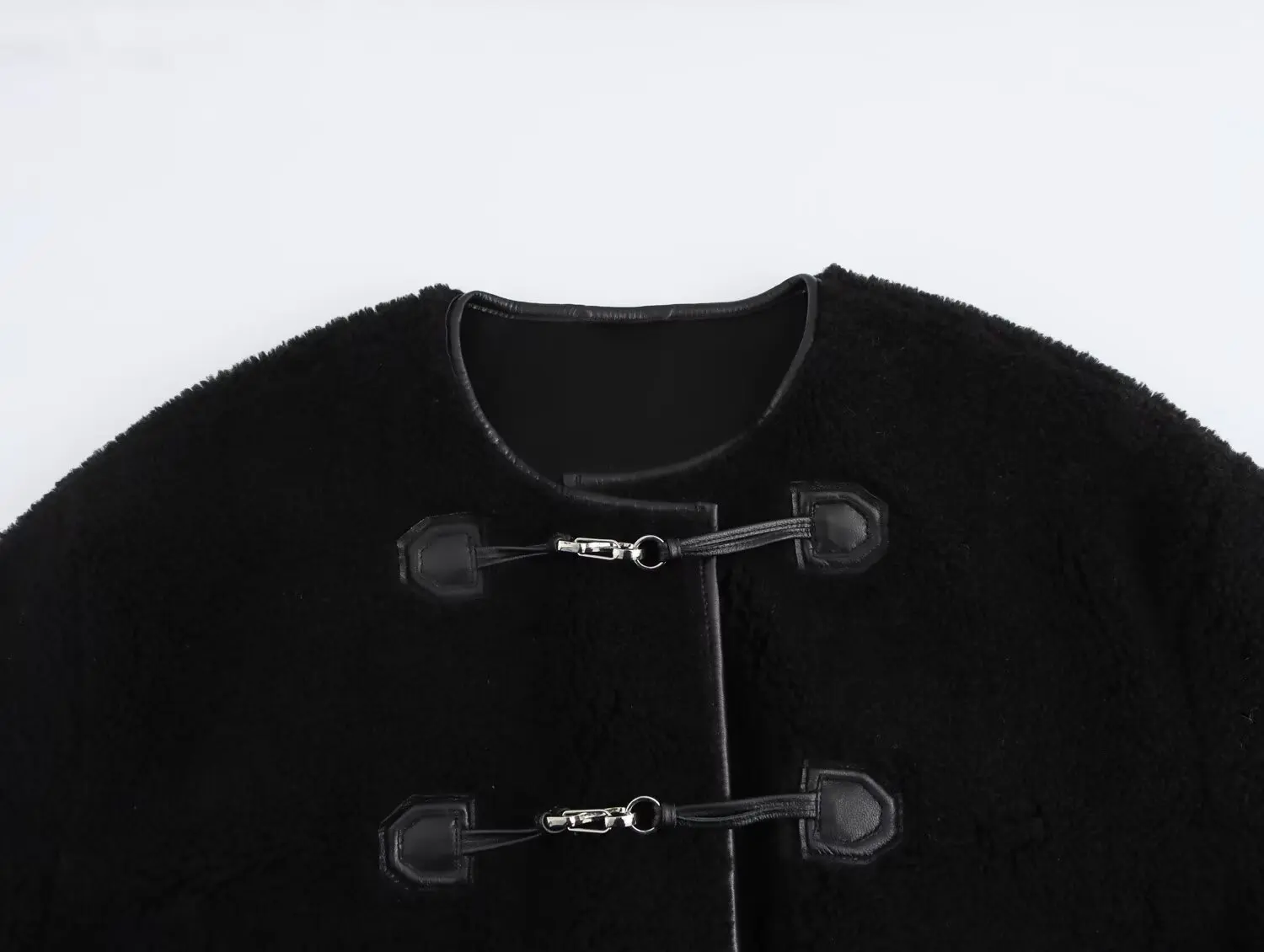 冬ファッション クルーネック ファー一体型 長袖ジャケット Amazon レディース2025