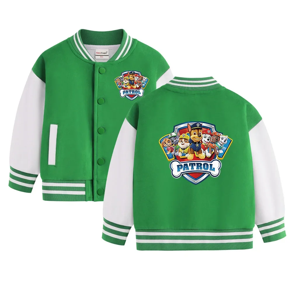 Autumn Children's Cartoon PAW Patrol Jacket Boys and Girls Baby Outing Clothes Jacket Children Hooded Jacket 1-10Years Old