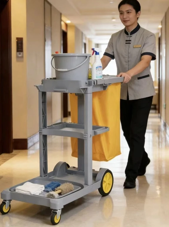 Multifunctional Cleaning Cart Cleaning Professional Janitorial Tool Cart