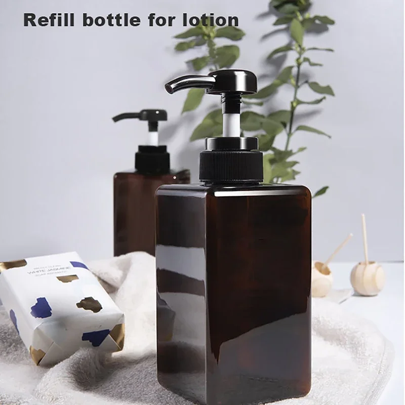 450/280ml  Sub-bottle Leak-proof New Push Type Home Pump Shampoo Lotion Glass Sub Packaging Mini Perfume Separate Bottles