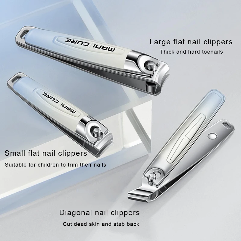 Conjunto de cortadores de unhas de aço inoxidável para manicure profissional, kits de manicure para embalagem de ideias, tesoura empurrador de cutícula, ferramentas de maquiagem com 10 peças