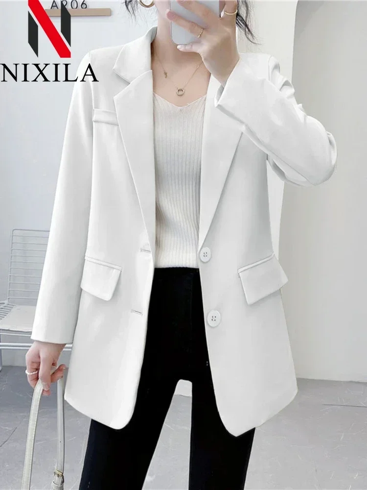 New in Spring Autumn Blazer Women Korean Casual Women\'s Jacket Fashion Luxury Female Coats Splice Elegant Office Lady Clothes