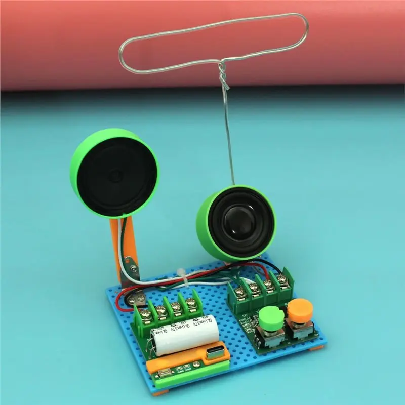 DIY Retro FM Radio Kit No Solder Electronic Project STEM Sound Activated LED Student Science Experiment