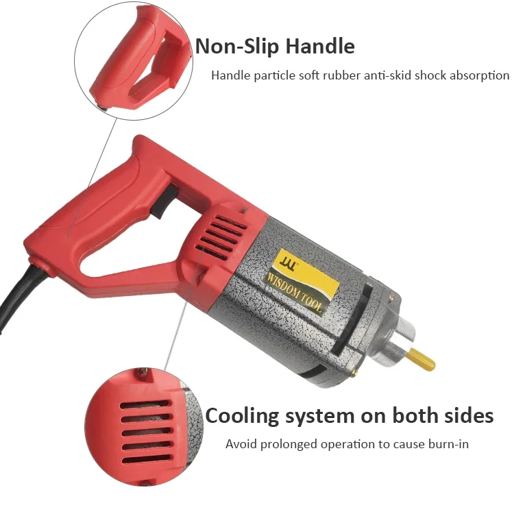 WISDOM Construction Tools Hot Sale Handheld Electric Power Concrete Vibrator  3900 r/min Mini Concrete Vibrators Machinery