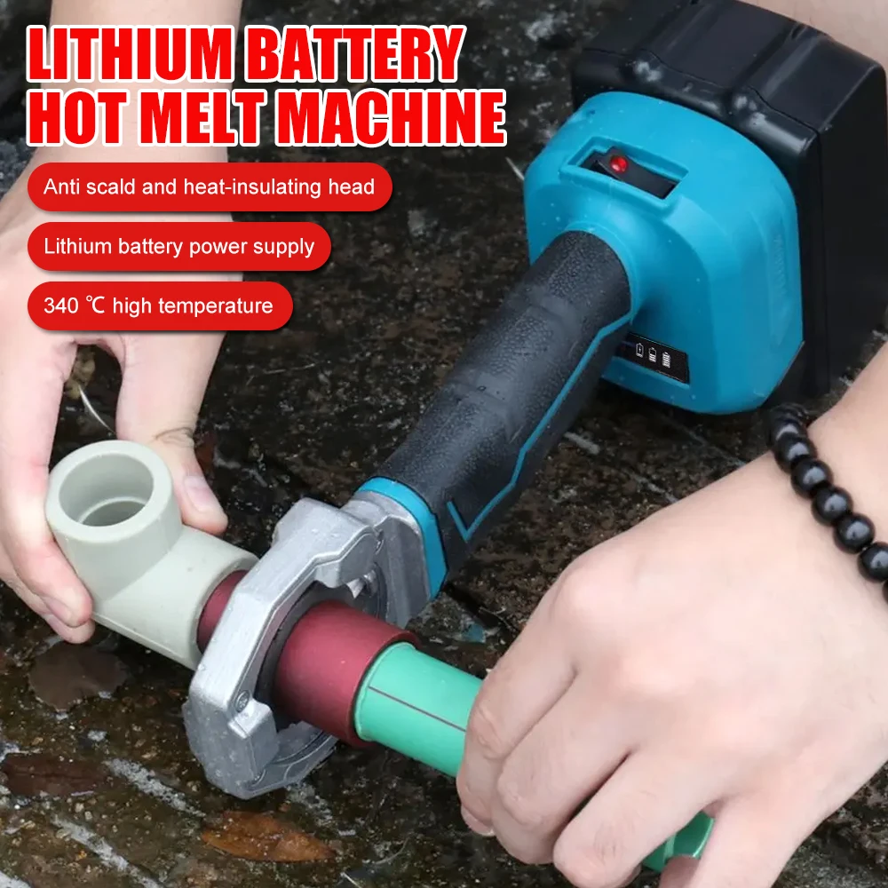 Machine de fusion électrique au lithium pour le soudage par hydroélectricité, batterie Makita pour le soudage thermofusible, 18V