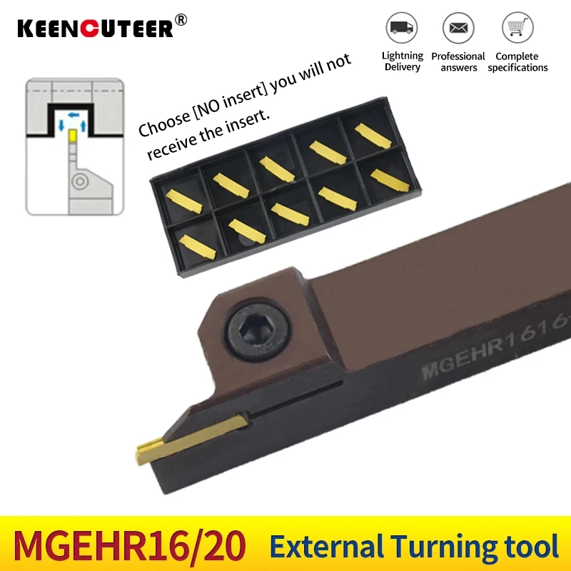 MGEHR1616-1.5 MGEHR2020-2 MGEHR2020-5 Holder MGEHR Grooving Spring Steel Material MGMN150-500 CNC Lathe Insert for Turning Tool
