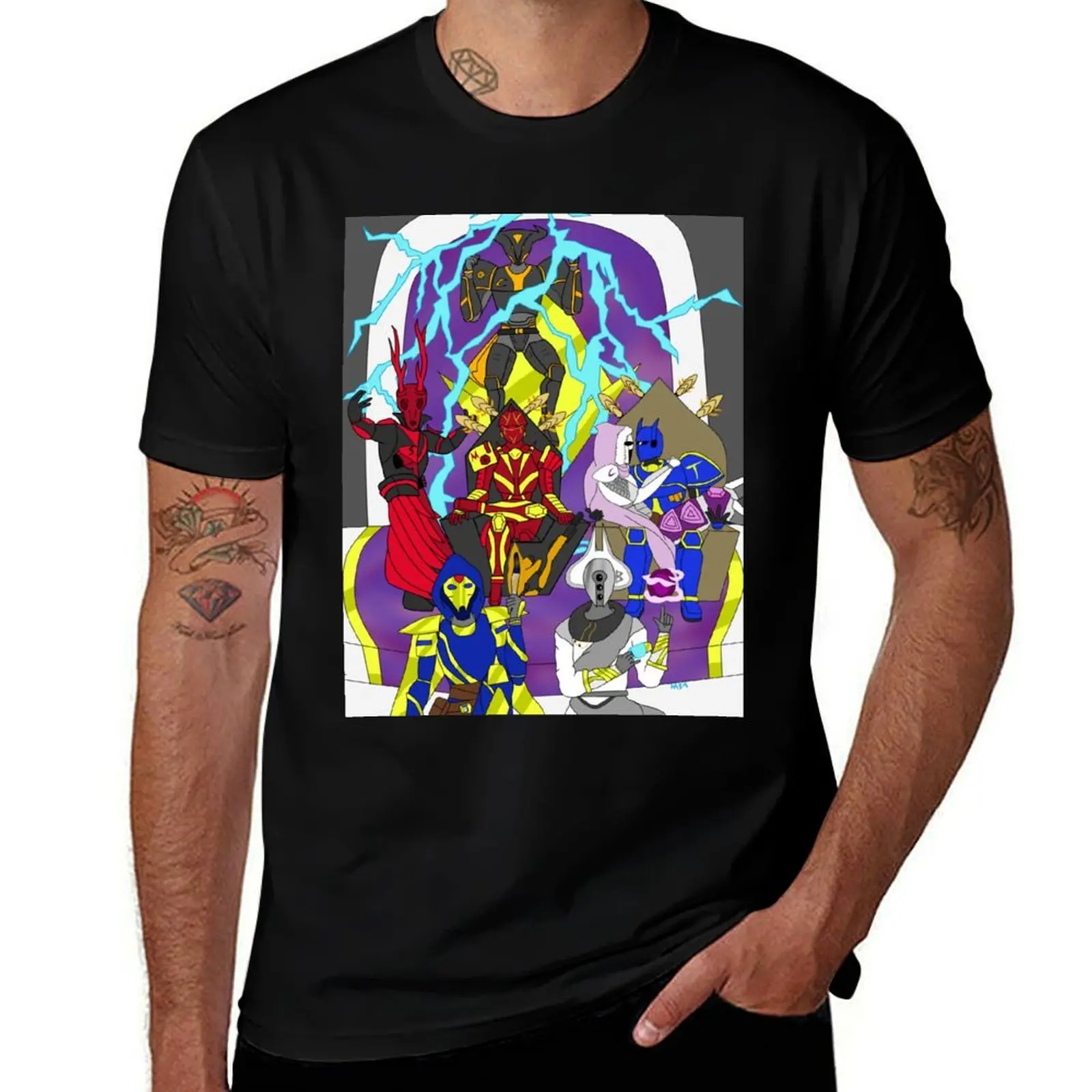 Destiny 2 Crew T-Shirt Running Gym Tee-shirt de sport à manches courtes