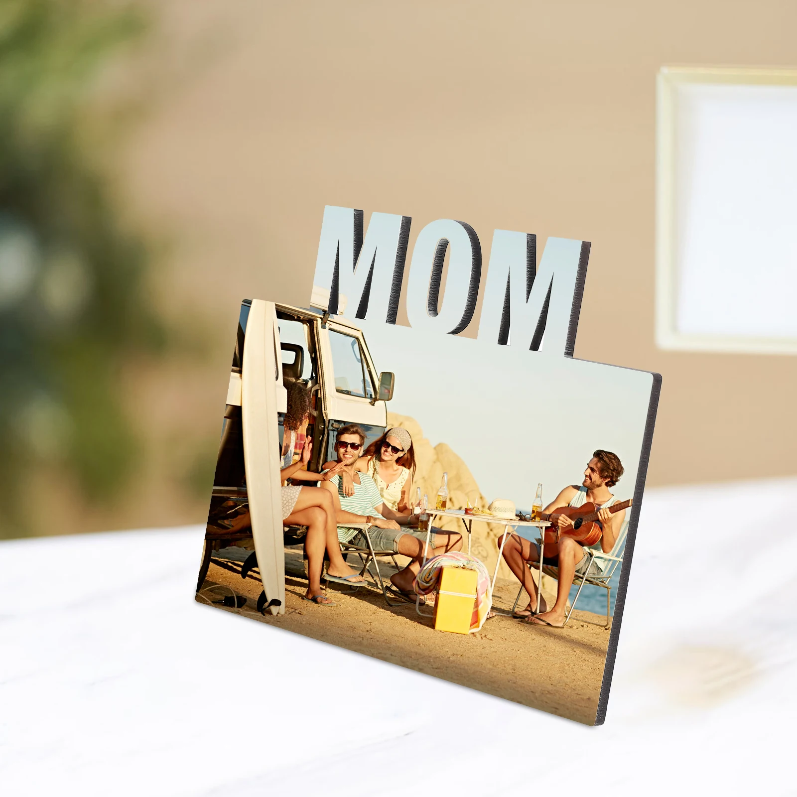 

Blank Sublimation Photo Frame DIY Heat Transfer Picture Frame Sturdy Material Mom Photo Display Home Office Decor