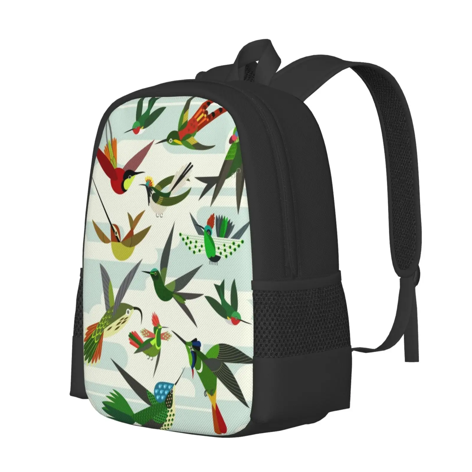 Hummingbirds , After Haekel Teen College Student Backpack Pattern Design Bags Scottpartridgeart Partridge Graphic Design