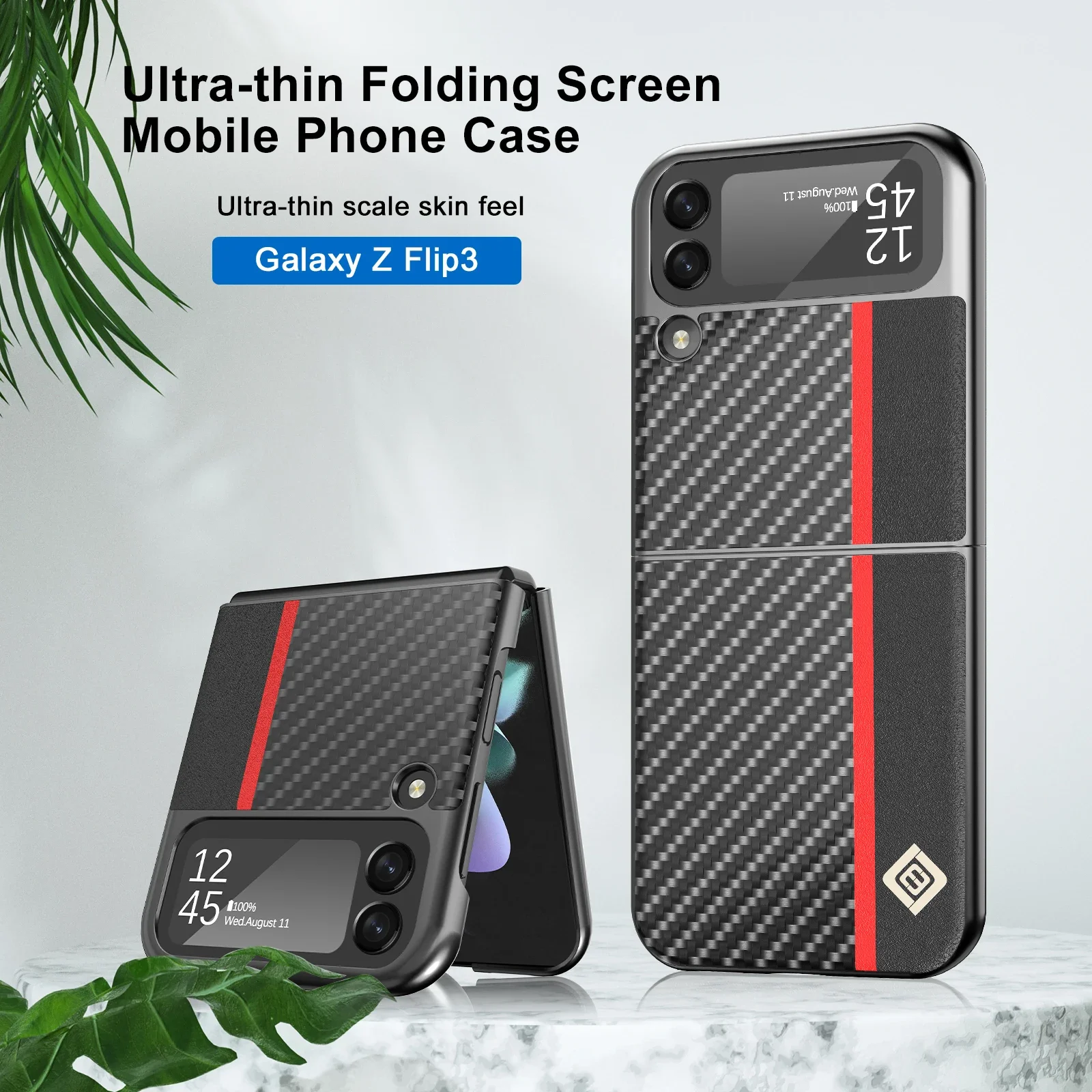 Carbon Faser Leder Fall Für Samsung Galaxy Z Falten 3 4 5 6 Flip 7 FE 6 5 4 5G magnetische Flip Brieftasche Karte Halter Telefon Tasche Etui