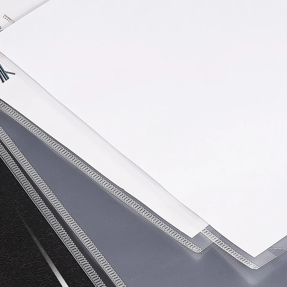 

40pcs A4 Clear Plastic File Folders Document Jackets L-Shaped Paper Organization Sleeves For Office School Storage Pp