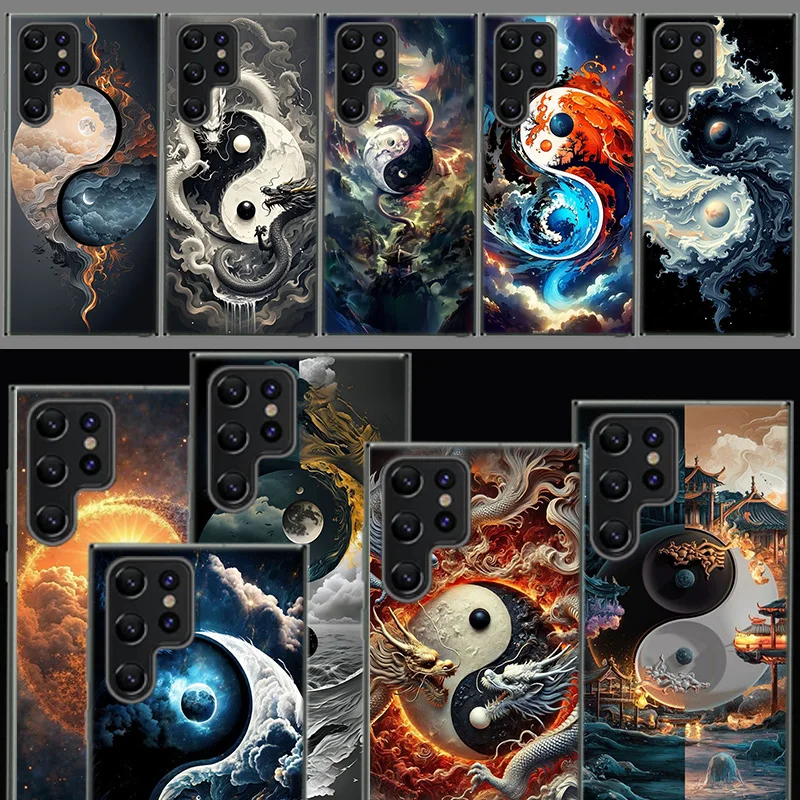 Balance of Elements The Eternal Yin-Yang Capa Phone Case For Samsung S26 Ultra S25 Edge Galaxy S23 S21 S20 S24 FE S22 S10 Plus C