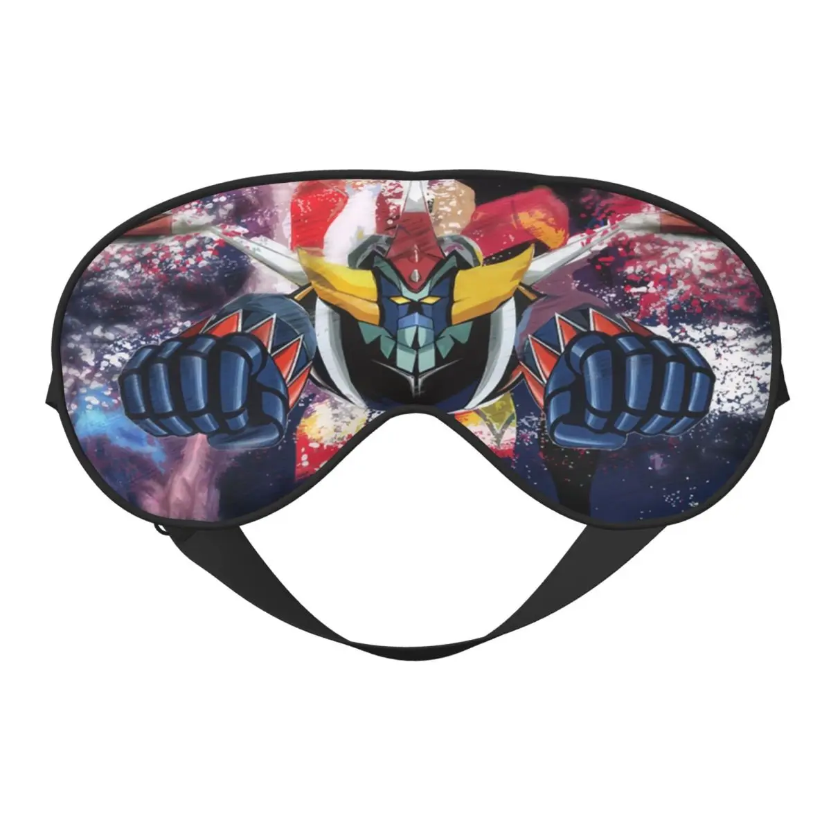 

Grendizer UFO Robot Soft Eye Masks Double Side Goldrake Mazinger Z Blindfold For Ourdoor Creative Block Out Light Eyepatch