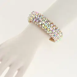 Pulsera de danza del vientre, brazalete brillante para muñeca, joyería elegante para danza del vientre