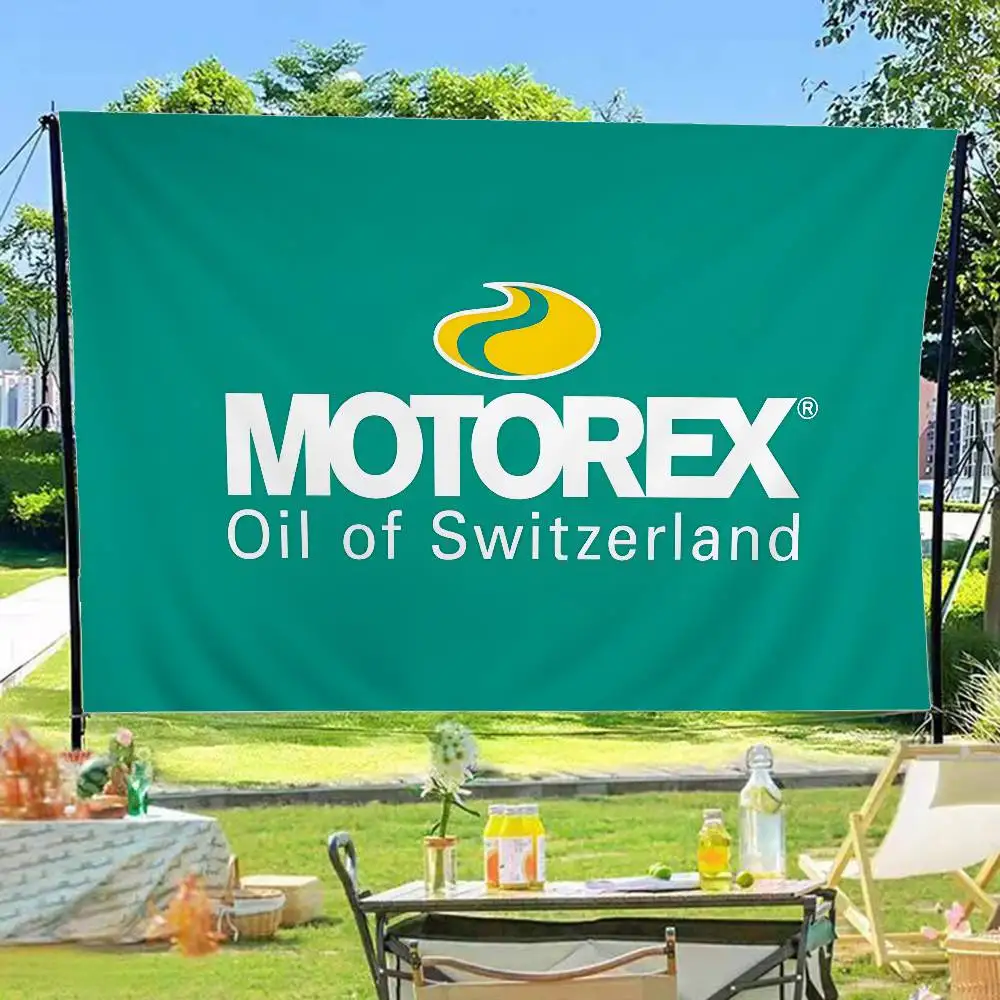Motorexs Engine Oil Retro Flags Multiple Choice Living Studio Booth Interior Decoration Banner