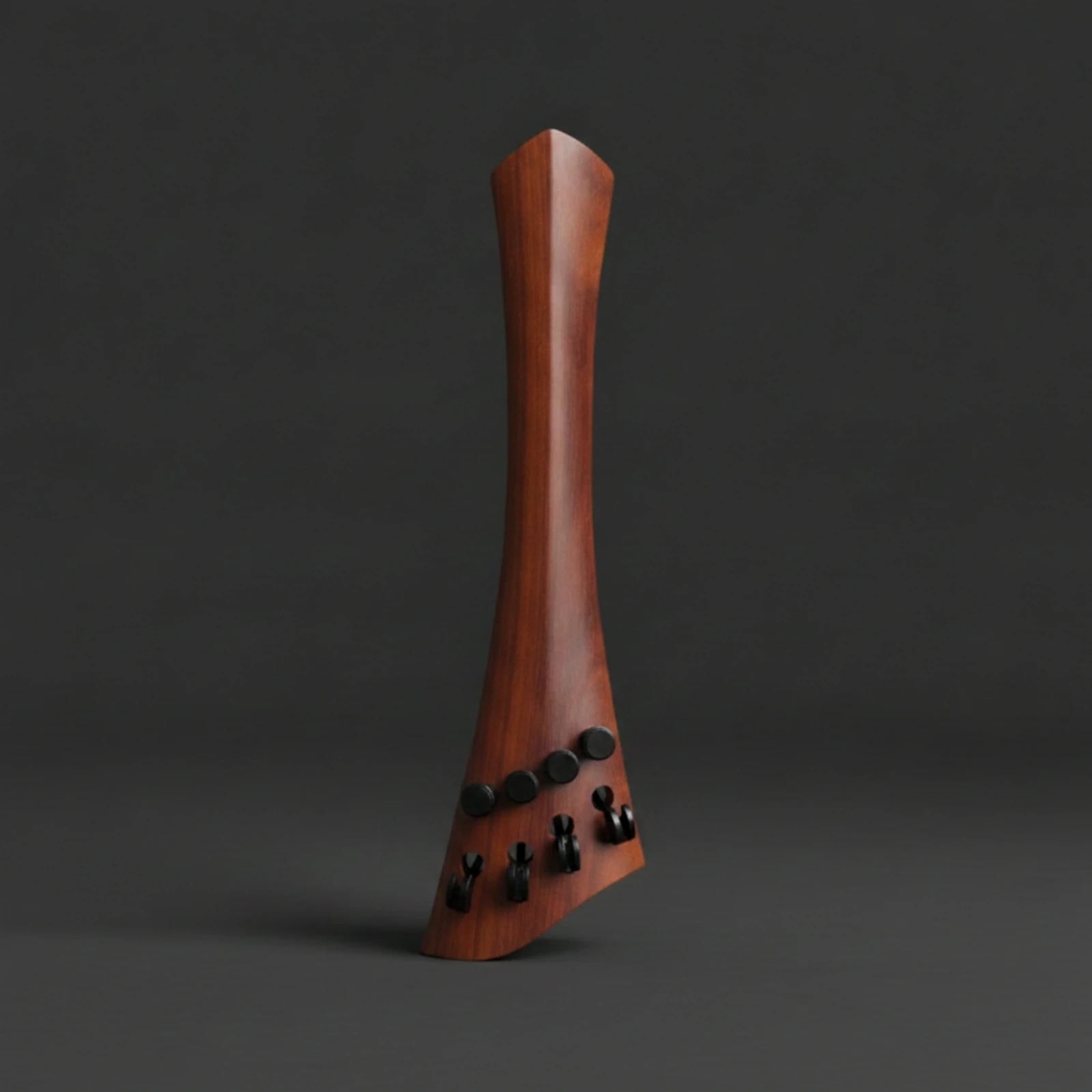 Cello Tailpiece with Fine Tuners Triangular Rosewood Cello Tailpiece String Instrument Part Beveled Lightweight for Cellists