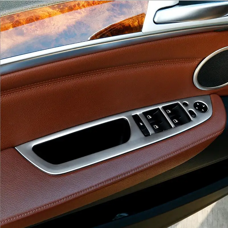 اكسسوارات لسيارات BMW X5 X6 E70 E71 باب السيارة مكبر صوت Gearshift تكييف الهواء CD باب دخول بلوح صلب غطاء مسند الذراع ملصقات