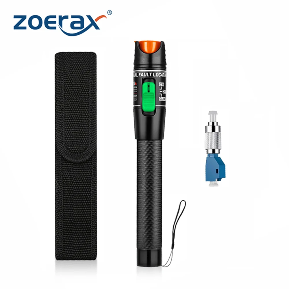 

ZoeRax 30MW Visual Fault Locator Fiber Optic Tester 30KM VFL Fiber Optic Cable Tester Meter with FC to LC used for LC/FC/SC/ST