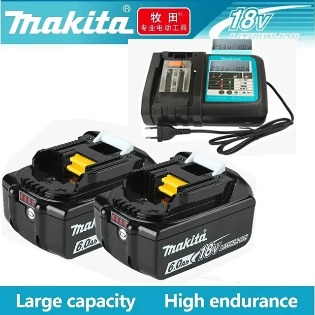 

Makita Latest Upgraded BL1860 Rechargeable Battery 18 V 6.0A Lithium for Makita 18V Battery BL1840 BL1850 BL1830 BL1860B LXT 400