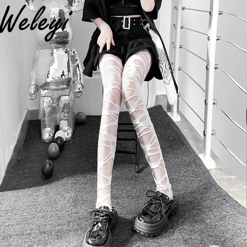 Sexy Y2k Jirai Kei Black Silk Knee Socks Women Pure Color Leg Socks Jk Lolita Girl Subculture Horn Leg Cover Long Tube Stockings