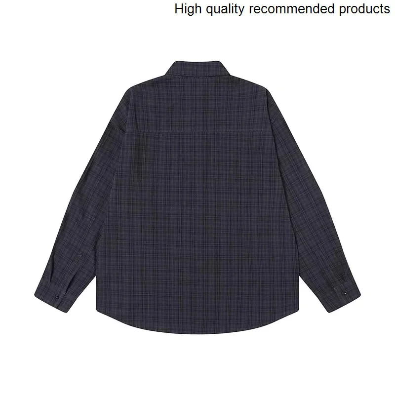 

Shirt Striped Long Sleeve Jersey Men Streetwear Fashion Loose Casual Long Sleeve Oversize Plaid Shirts Cityboy Y2k Blouses